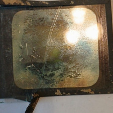 Glass Magic Lantern Slide Original Black & White Image Single Slide (1) picture