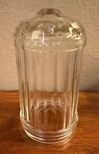VINTAGE 1930s Paden City Glass BULLET SUGAR SHAKER Clear Glass HEAVY 6