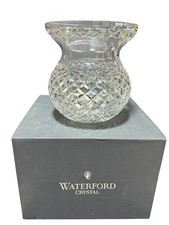 WATERFORD Crystal Bouquet Vase Spittoon Shaped Rare & Heavy Flawless Condition picture