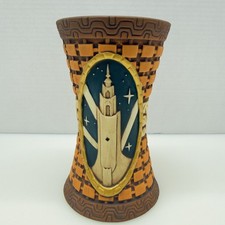 DISNEY CLUB 33 DISNEYLAND CASTLE TIKI MUG ORANGE CERAMIC COLLECTIBLE (CMP131059) picture
