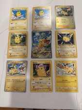 Pokemon Pikachu 9 Card Lot. Surfing Pikachu # 28. WOTC Promo Vintage. picture