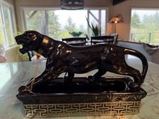 Black Panther Vintage TV Lamp Planter Light McM, Lane & Co., 1953 picture