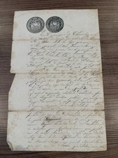 1875 Ecuador Chordeleg Land Sale Manuscript Fiscal Stamps Azuay picture