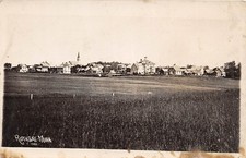 E49/ Rothsay Minnesota Mn Real Photo RPPC Postcard c1910 Church Homes View picture