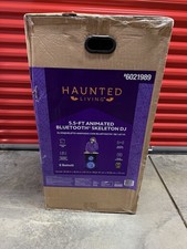 Lowes 5.7ft Bluetooth Skeleton DJ Musical Halloween Animatronic Prop 2026 picture
