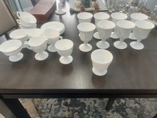 Vintage White Milk Glass Harvest Grape Collection. Great Condition No Chips picture