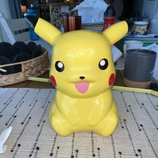 Pikachu Piggy Bank Pokemon 9 Inch Ceramic Official FAB NY 2016 Large Pre-Owned picture