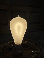 Antique General Electric Light Bulb - Works - Vintage Frosted Edison Gem Bulb picture