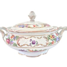Vintage Schumann Bavaria Empress Covered Serving Bowl Vegetable Styling Catchall picture