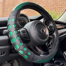 Large Size Race Grip Steering Wheel Cover, Anti-Slip Silicone Perforated Desi... picture