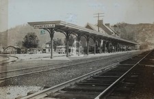 1931 Chesapeake & Ohio RR Depot Paintsville KY Kentucky RPPC Photo Postcard COPY picture