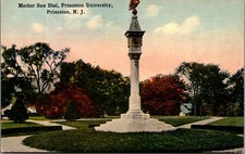 1910s Princeton University Mather Sun Dial NJ Postcard picture