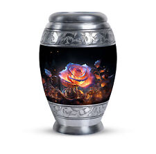 Human Urns Spectral Light Transparent Red Colored Red Roses (10 Inch) Large Urn picture