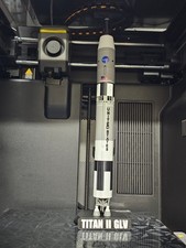 1/100 Scale US NASA Titan II GLV Gemini Launch Vehicle Rocket Model 3D Printed picture