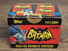 Original 1966 Trading Card Batman Topps 143 Cards Box Deluxe Reissue 1989 WOW picture
