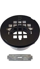 Shower Drain Assembly Heavy Duty Matte Black Fits 2 Inch ABS And PVC Pipes picture