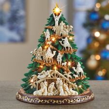 LED Lighted Christmas Nativity Tree Tabletop Decoration Centerpiece picture
