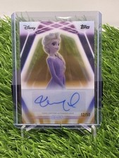 2026 TOPPS DISNEY ELSA IDINA MENZEL NEON AUTOGRAPH GOLD #D /50 FROZEN picture