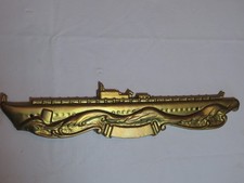 Unique U.S. Navy Submarine Combat Patrol Plaque - Cast; Solid Metal 16