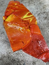 Bright red Rosarita with yellow stripes  picture