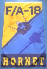 USN/USAF F/A-18 Super Hornet 3x5 ft Single-Sided Flag Banner picture