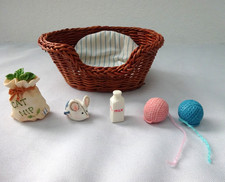 ENESCO CALICO KITTENS #254932 BASKET WITH MINI'S picture
