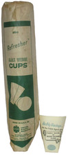 Vintage NEW YORK CENTRAL Railroad Paper cup SLEEVE of 250 AJAX wedge 40s 50s?  picture