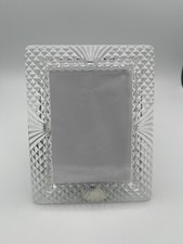 VTG Shannon By Godinger 24%Lead Crystal Picture Frame Clear Cut Glass 3.5x5 picture