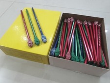 72 Pcs Vintage Rare Nos Plast-o-Cap Pencils . Century Merchandising Corp . USA picture