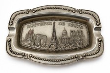 Vintage Souvenir de Paris Ashtray Trinket Dish Eiffel Tower Made in France picture