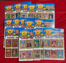 Vintage 1985 Garbage Pail Kids Stick-on Pictures - 14 sealed unopened pages picture