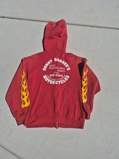 Sonny Bargers Motorcycles Swearshirt Red Flames Oakland hells angels support picture