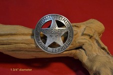 TOMBSTONE SHERIFF ARIZONA TERRITORY BADGE 1 3/4