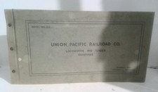 SUPER RARE Union Pacific RR Locomotive Tender Diagrams 1941 Blueprints AMERICANA picture