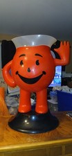 VINTAGE 1970s STORE DISPLAY KOOL-AID MAN STANDING 3 FOOT TALL RED PITCHER picture