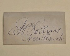 Edward H Rollins Signed Civil War Congressman Autograph Senator Politician Auto picture