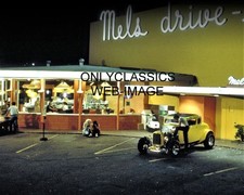 1973 AMERICAN GRAFFITI 8X10 MOVIE PHOTO MILNER'S 1932 FORD DUECE COUPE HOT ROD picture