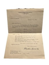 Franklin Simon & Company Letter To Mademoiselle About Sale of Frocks Dated 1924 picture