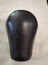 Louise Bigmeat Maney Cherokee NC Blackware Pottery Jar Hand Coiled Signed Vase picture