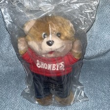 VTG Shoney's Restaurant Shoney Bear 11” Plush In Red Sweatshirt New Toy Prize picture