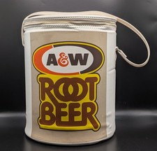 Vintage A&W Root Beer Advertising Bucket Cooler 12.5