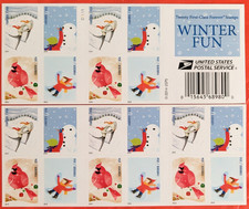 2014 USPS Winter Fun Forever Postage Stamp Scott #4937–4940 MNH 100 pcs total picture