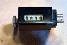 Vintage c1950s 4-Digit Mechanical Impulse Stroke Counter Reset Knob Metal 128g picture