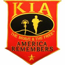 KIA AMERICA REMEMBERS X/LG Embroidered Jacket Patch 12