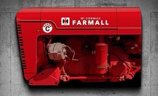 Wow Curved  International Farmall model Super C Tractor Farm 3D Sign picture