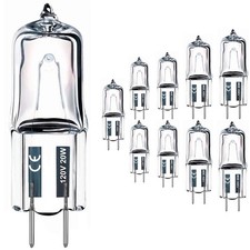 Vinaco G8 Halogen Bulb, 10PCS 20W 120V 10 Count (Pack of 1), Clear Glass picture