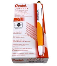NEW Pentel 12-Pack Jolt 0.7mm Automatic Mechanical Pencils ORANGE Grip AS307-FX picture