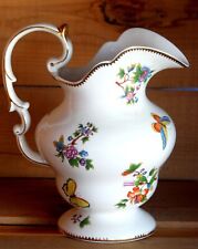 Vintage Burton And Burton Large Ornate Butterfly Pitcher Vase Gilt Trim picture