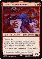 TITANIA, PROUD PUMMELER 62 COMMANDER MARVEL SUPER HEROES MAGIC: THE GATHERING NM picture