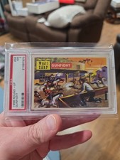 1956 Topps Round Up #38 GUNFIGHT PSA 7 Wyatt Earp picture